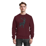 Arvenzo Mist Crown Burgundy sweatshirt with a front view, featuring a casual fit and soft fabric, ideal for everyday wear.