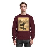 Arvenzo Calm Shore burgundy sweatshirt with a simple front design, soft fabric, and comfortable fit.