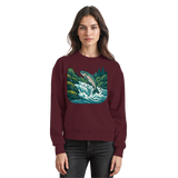 Silver Run sweatshirt by Arvenzo featuring a front view, basic design, and soft fabric in a stylish silver color.