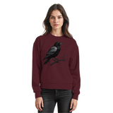 Dark burgundy Arvenzo sweatshirt with a simple front design, made from comfortable fabric, ideal for casual wear.