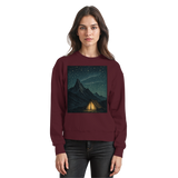 Arvenzo North Light Burgundy sweatshirt featuring a classic crewneck design and comfortable fit, front view image.