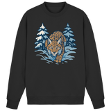 Black Arvenzo Snow Lynx sweatshirt with front logo, soft fabric, and casual fit, displayed in a front view.
