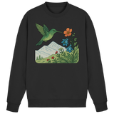 Black Arvenzo Bloom Wing sweatshirt featuring a front design, soft fabric, and a casual fit for everyday comfort.