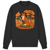 Arvenzo Ember Trail sweatshirt in deep black, front view showcasing a casual, comfortable sweatshirt with a simple design.