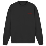 Black Arvenzo Pure Ground sweatshirt displayed from the front, featuring a simple, classic crewneck design.