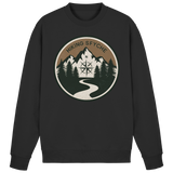 Black Arvenzo Trail Crest sweatshirt with a simple front design, made from soft, comfortable fabric for casual wear.
