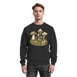 Deep black Forest Floor Sweatshirt by Arvenzo featuring a simple front design and comfortable fit.