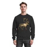 Black Arvenzo Tundra Walk sweatshirt with a simple front view, showcasing a casual, comfortable sweatshirt design.