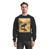 Black Arvenzo Calm Shore sweatshirt with a simple front design, made from soft, comfortable fabric.
