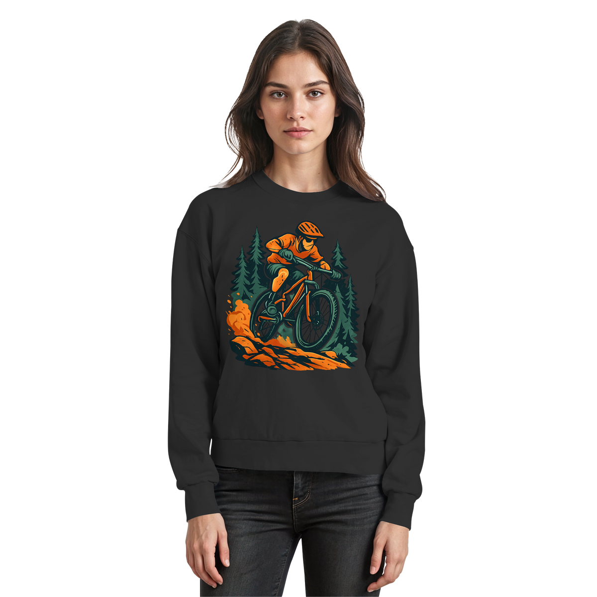 Black Arvenzo Dirt Rush sweatshirt with a front design, comfortable fit, and casual style for everyday wear.