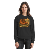 Arvenzo Trail Rest Sweatshirt in deep black, front view showing a casual, comfortable sweatshirt with a simple design.