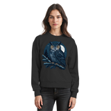 Black Arvenzo Night Watch sweatshirt shown from the front, featuring a simple, classic design and comfortable fit.