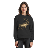 Front view of black Arvenzo Tundra Walk sweatshirt, a casual sweatshirt with a simple design and comfortable fit.