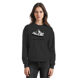 Black Arvenzo Summit Point sweatshirt featuring a simple front design and comfortable fit.