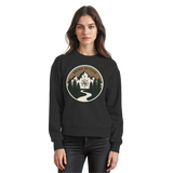 Black Arvenzo Trail Crest Sweatshirt featuring a simple front design, crafted for comfort and casual wear.