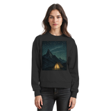 Black North Light sweatshirt by Arvenzo featuring a front view with a simple, classic design and soft fabric.