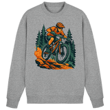 Arvenzo Dirt Rush sweatshirt in heather grey, front view showing classic crewneck design and soft fabric texture.