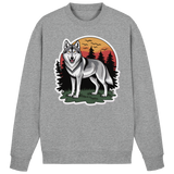 Heather grey Arvenzo Lone Dusk sweatshirt with a simple front design, soft fabric, and relaxed fit for casual wear.