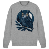 Heather grey Arvenzo Night Watch sweatshirt displayed from the front, showcasing its casual design and comfortable fit.