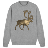 Heather grey Arvenzo Tundra Walk sweatshirt shown from the front, featuring a classic crew neck and soft, cozy fabric.