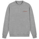 Heather grey Arvenzo Pure Ground sweatshirt featuring a classic front design and comfortable fit.