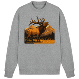 Heather grey Arvenzo Elk Meadow Sweatshirt with a simple front design, soft fabric, and comfortable fit.