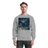 Arvenzo Pack North sweatshirt in heather grey, front view showing a classic crewneck design and comfortable fit.