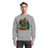 Heather grey Arvenzo Dirt Rush sweatshirt shown from the front, featuring a simple, classic crew neck design and soft fabric.
