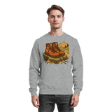 Heather grey Arvenzo Trail Rest Sweatshirt front view, casual sweatshirt with a relaxed fit and soft fabric for outdoor activities.