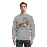 Heather grey Arvenzo Tundra Walk sweatshirt featuring a simple front design and comfortable fit.