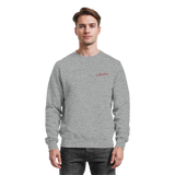 Front view of Arvenzo Pure Ground Heather Grey sweatshirt showing a classic crewneck design and soft fabric texture.