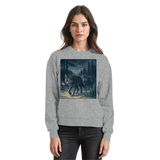 Arvenzo Pack North sweatshirt in heather grey with a front view, casual style, featuring a simple crew neckline and soft fabric.