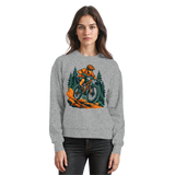 Heather grey Arvenzo Dirt Rush sweatshirt shown from the front, featuring a classic crewneck design and soft fabric.
