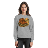 Heather grey Arvenzo Trail Rest sweatshirt shown from the front, featuring a classic crewneck design and comfortable fit.
