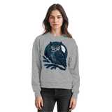 Heather grey Arvenzo Night Watch sweatshirt displayed from the front, showing a classic crewneck design and soft fabric texture.