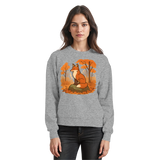Arvenzo Ember Trail sweatshirt in heather grey, front view showing soft fabric and classic crewneck design.