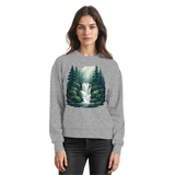 Arvenzo Fall Creek sweatshirt in heather grey, front view showing a cozy, casual sweatshirt with a classic crew neck design.