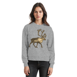 Arvenzo Tundra Walk sweatshirt in heather grey, front view showing a comfortable casual sweatshirt with a simple design.