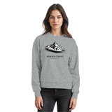 Heather grey Arvenzo Summit Point sweatshirt shown from the front, featuring a classic crewneck and relaxed fit.