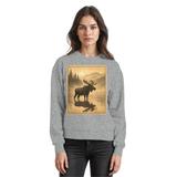 Heather grey Arvenzo Calm Shore sweatshirt featuring a simple front design, soft fabric, and casual fit.