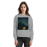 Arvenzo North Light sweatshirt in heather grey, front view showing a classic crewneck design and soft fabric.