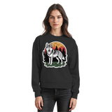 Black Arvenzo Lone Dusk sweatshirt with a front view, showcasing a simple, comfortable design in jet black.