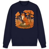Arvenzo Ember Trail navy sweatshirt with a front design, crew neck, and comfortable fit, shown on a plain background.
