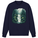 Arvenzo Fall Creek sweatshirt in navy blue, front view showing a classic crewneck design and comfortable fit.
