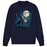 Silver Arvenzo Howl sweatshirt in navy with a front design, made from comfortable sweatshirt material.