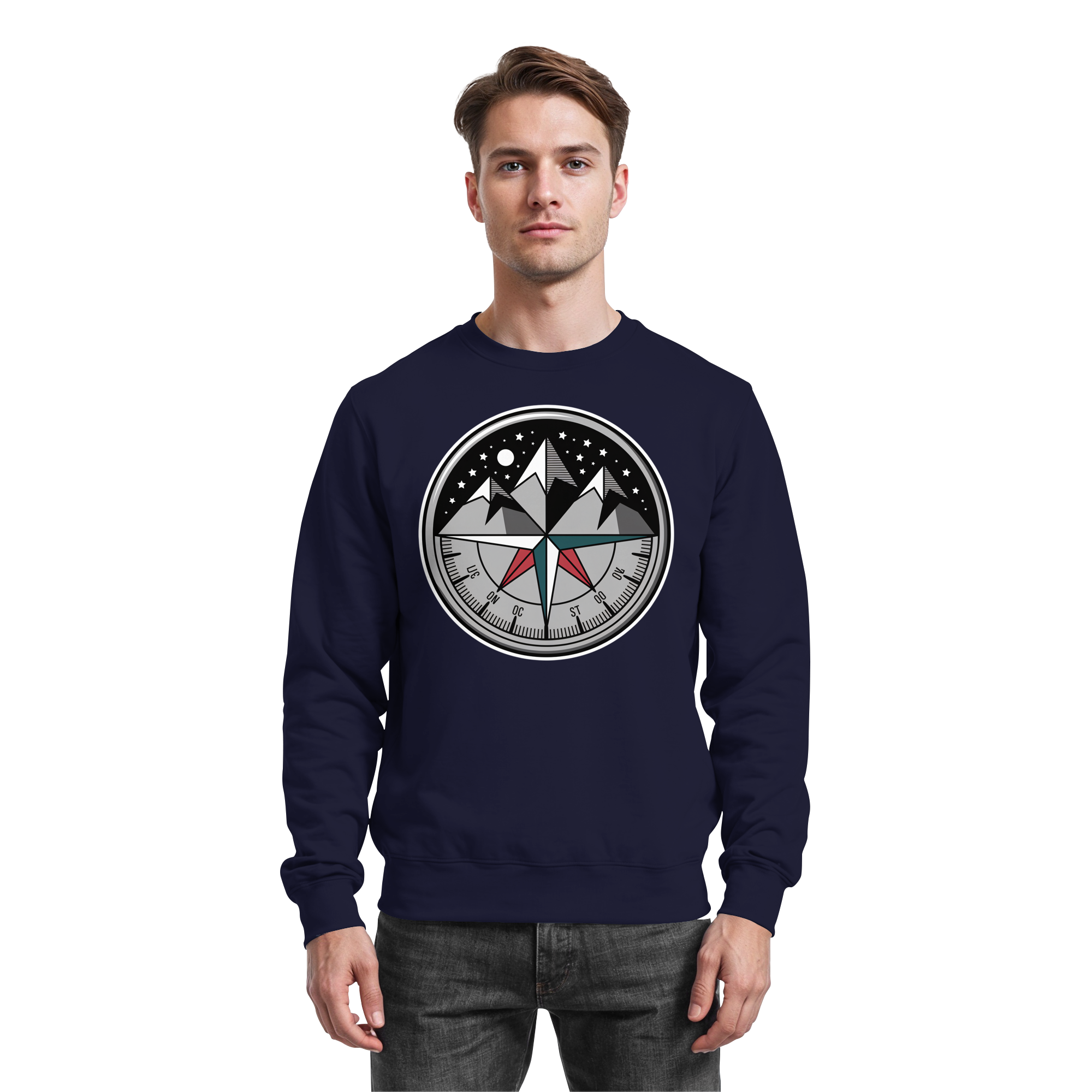 Starry compass  - Basic Sweatshirt - Arvenzo