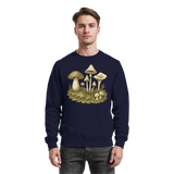 Arvenzo Forest Floor navy sweatshirt with front design, casual crewneck style, made from soft fabric for comfortable wear.