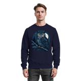 Arvenzo Night Watch sweatshirt in navy blue, front view showing classic crew neck and comfortable fit.