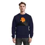 Arvenzo Bold Ascent navy sweatshirt with a front design, made from soft fabric, perfect for casual wear.