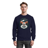 Navy blue Arvenzo Star Map sweatshirt with front celestial star design, casual and comfortable for everyday wear.